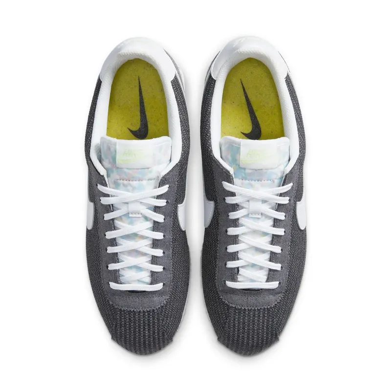 Nike Classic Cortez Recycled Canvas Iron Grey/Barely Volt-White (CQ6663-001)