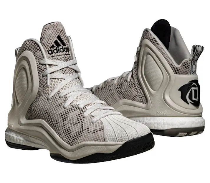 adidas D Rose 5 Boost White Tan Snakeskin (C77249)
