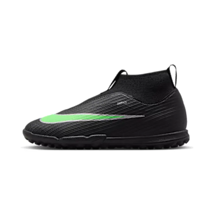 Nike Jr. Mercurial Superfly 11 Academy ‘ Multi-Ground High-Top “Black/Black/Illusion Green” (IO1497-001)