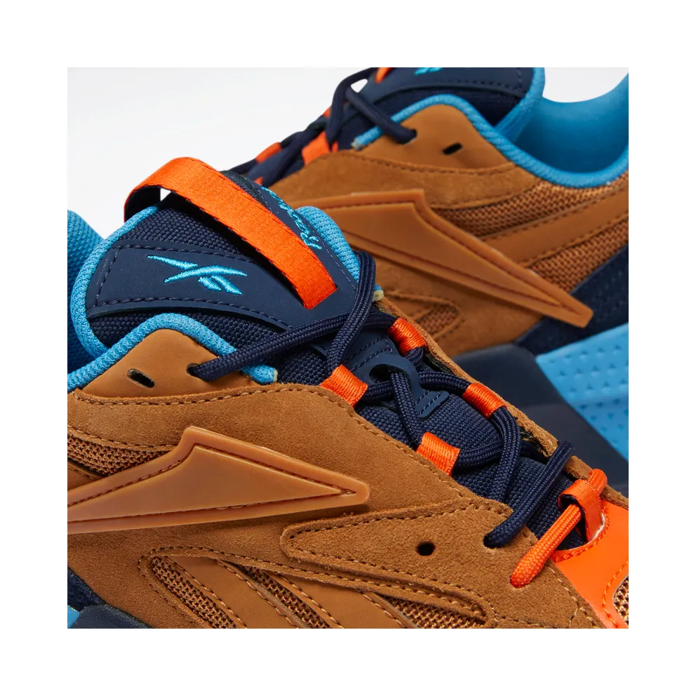 Reebok Aztrek Double Mix Trail Shoes Wild Brown / Collegiate Navy / Cyan