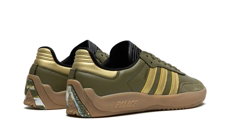 Adidas Puig Samba “Palace – Olive Gold” (HQ6100)