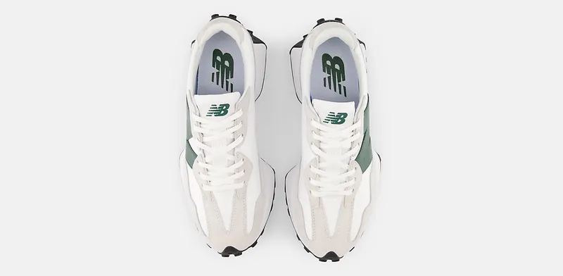New Balance White 327 Sneakers (WS327DC)