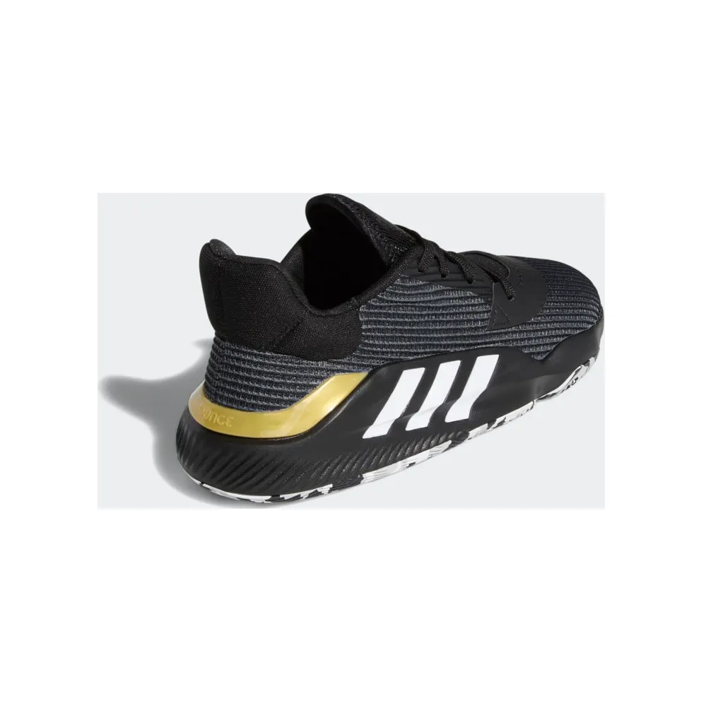 Adidas Pro Bounce 2019 Low ‘Black Gold Metallic’ Core Black/Cloud White/Gold Metallic (EF0469)
