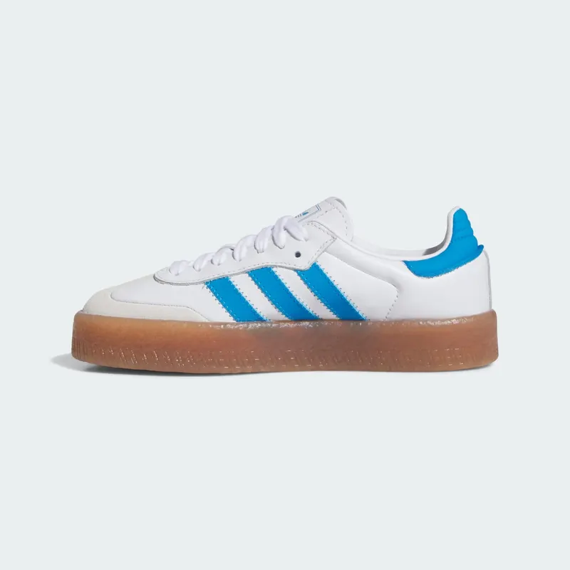 Adidas Sambae GS “Cloud White Bright Blue Gold Metallic” (JQ1236)