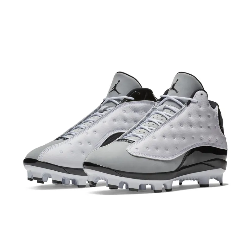 Jordan 13 Retro MCS Cleat Barons White/Black-Wolf Grey-Black (AJ8016-120)