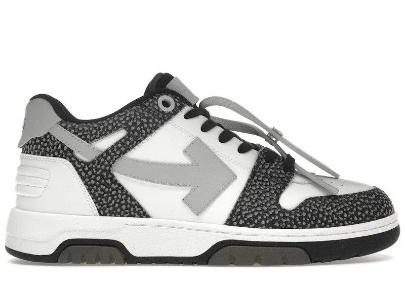 OFF-WHITE Out Of Office OOO Low Tops Black Grey with Dots (OMIA189S23LEA0090109)