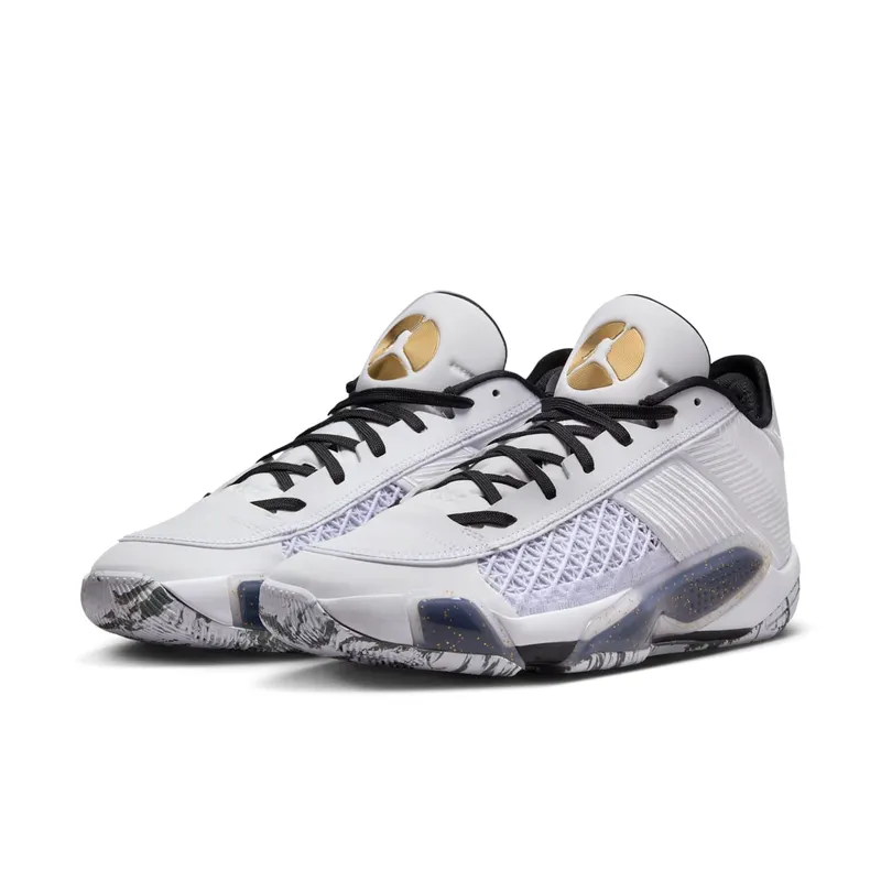 Jordan 38 Low “White Metallic Gold Black” (FD2326-107)