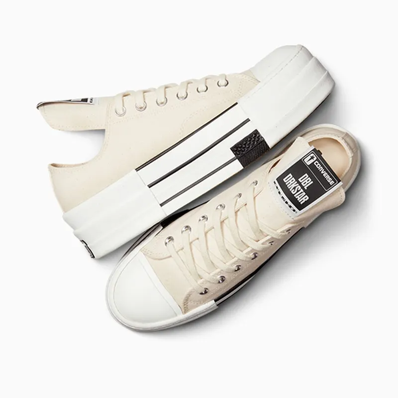 Converse DRKSHDW Chuck Taylor All Star DBL DRKSTAR Ox Rick Owens DRKSTAR Natural Ivory (A04955C)