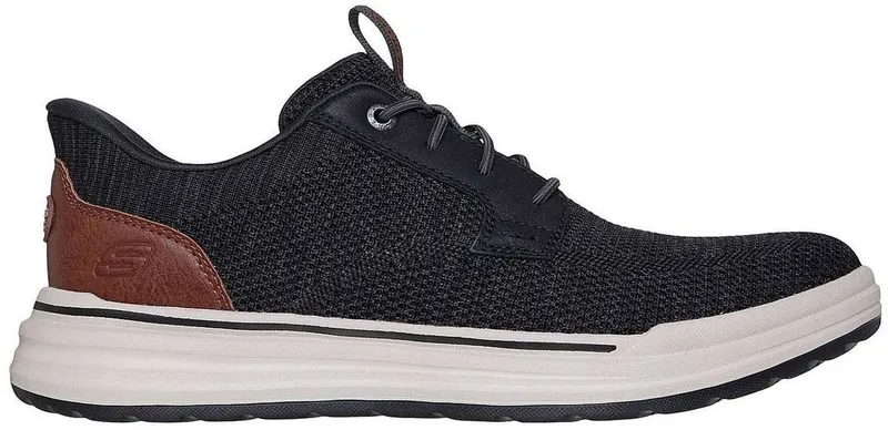 Skechers Relaxed Fit Black Brown “White” (211196BLK)