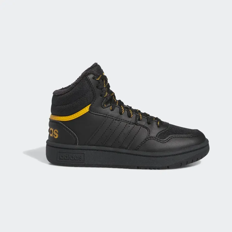 Adidas Hoops Mid 3.0 Kids Core Black / Core Black / Preloved Yellow (IF7736)