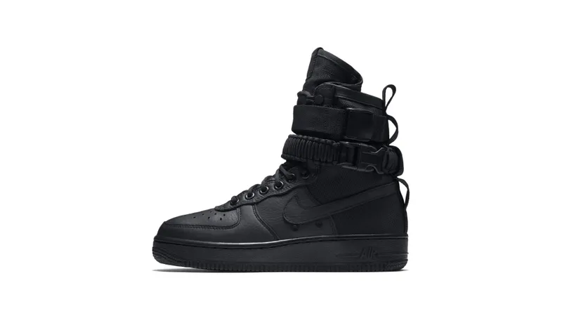 Nike SF Air Force 1 High Triple Black (W) Black/Black (857872-002)