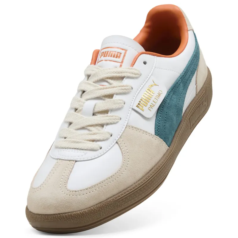 Puma Palermo “Puma White / Emerald Ice / Gum” (396464_26)