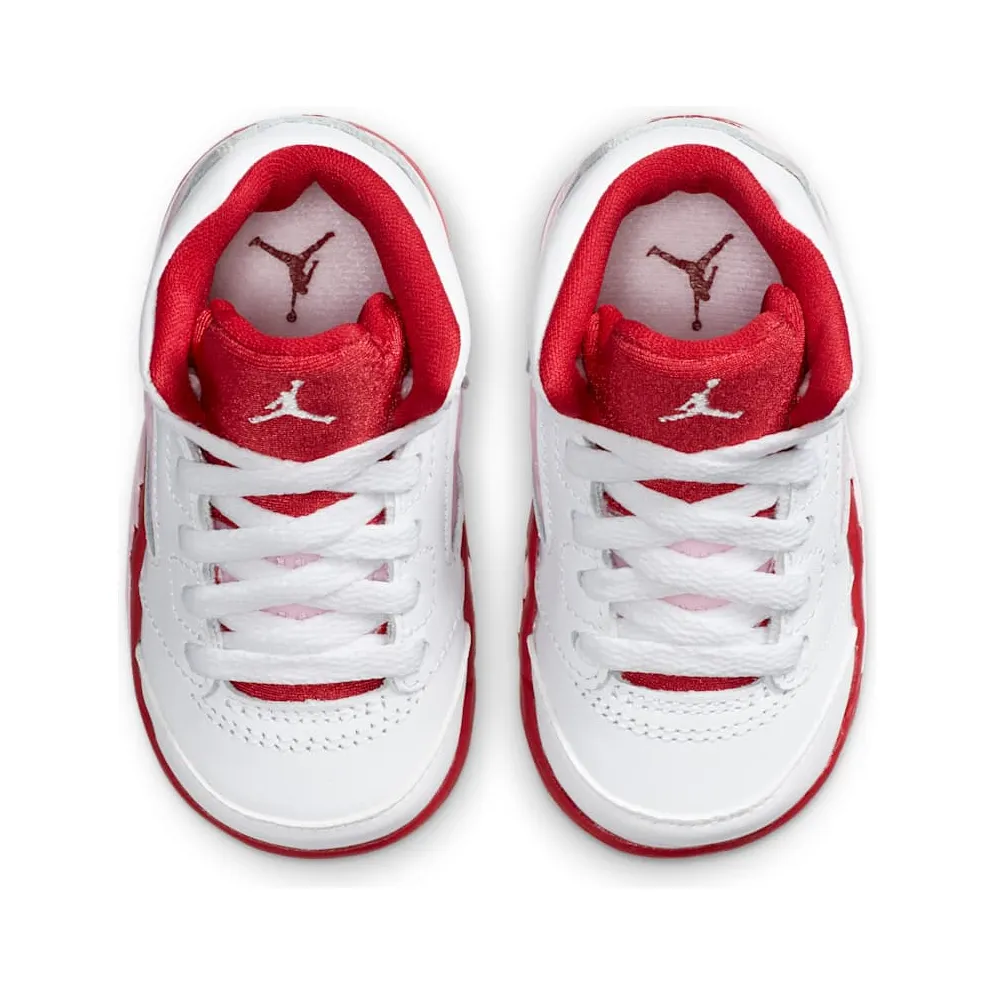 Jordan 5 Retro White Pink Red (TD) White/Pink Foam-Gym Red (725172-106)