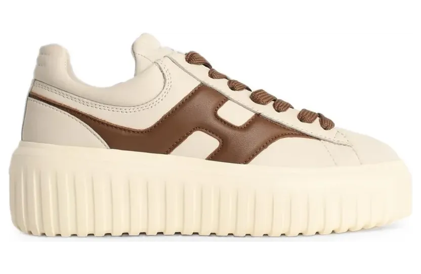 Hogan H-Stripes met plateauzool “White” (HXW6450FE91LE9)