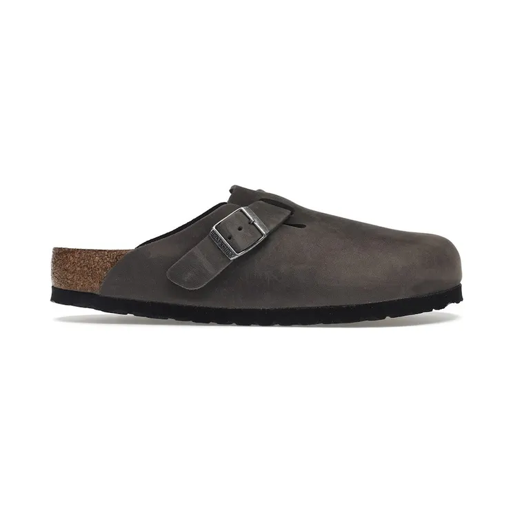 Birkenstock Boston Soft Footbed Oiled Leather Iron Grey (1013255)