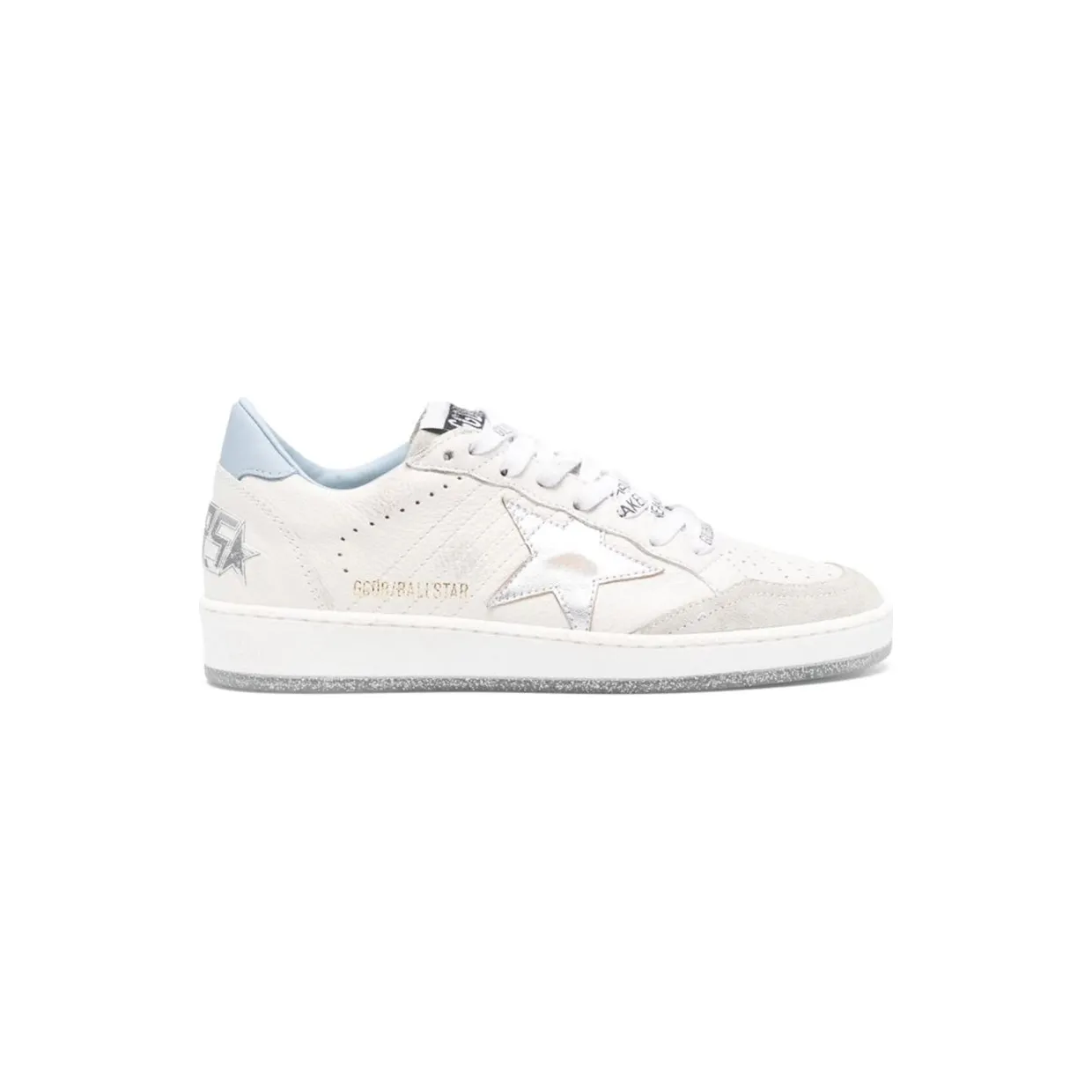 Golden Goose Ball Star White Blue Fog Silver (GWF00117.F005426.11233)