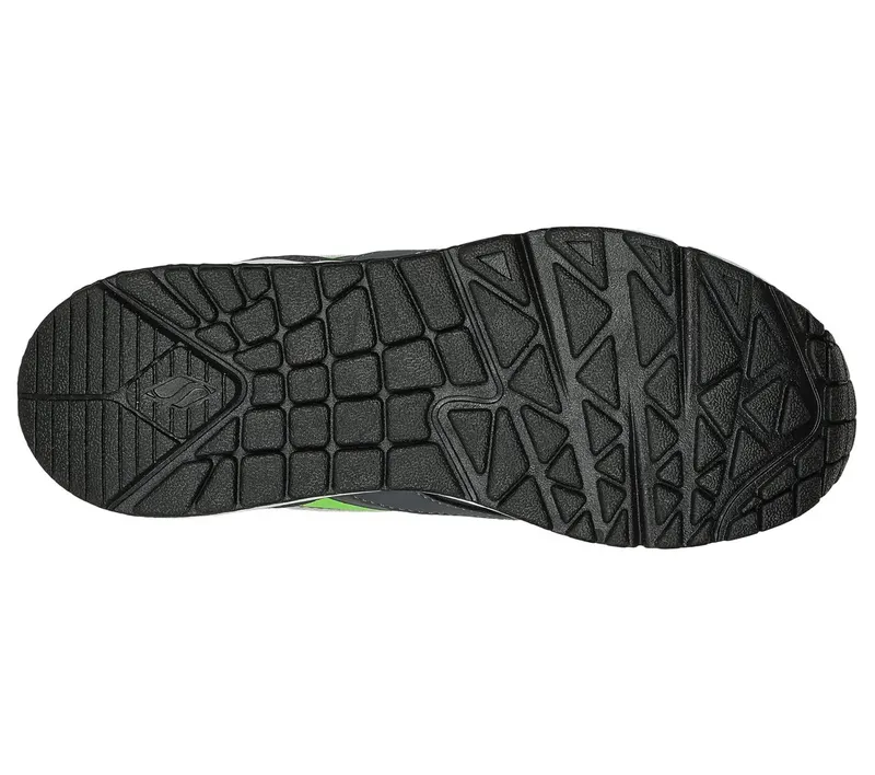 Skechers UNO Gen1 – Color Surge Sneaker Houtskool/Limoen