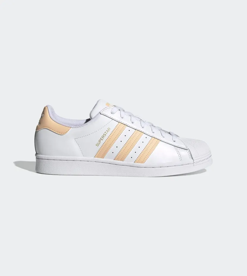 adidas Superstar Cloud White / Glow Orange / Glow Pink (H00128)