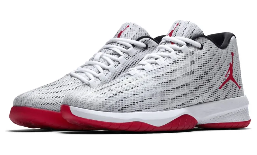 Jordan B.Fly White/Gym Red/Black