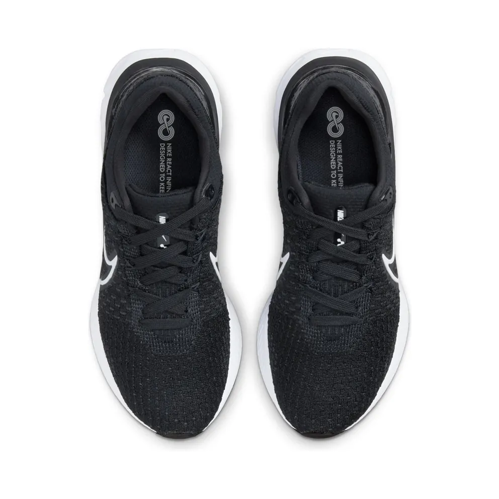 Nike React Infinity Run Flyknit 3 Road Running Black (DD3024-001)