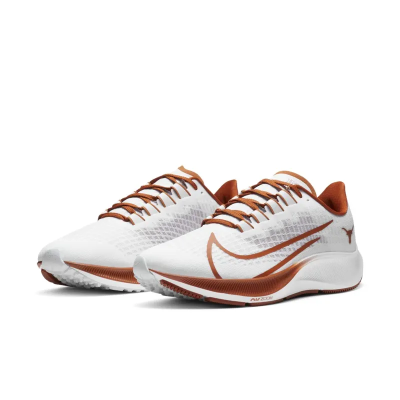 Nike Air Zoom Pegasus 37 Texas White/Pure Platinum-Particle Grey-Desert Orange (CZ5394-100)