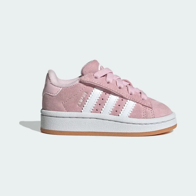 adidas Campus 00s Comfort Closure Elastic Lace Shoes Kids “Clear Pink / Cloud White / Gum” (JP5508)