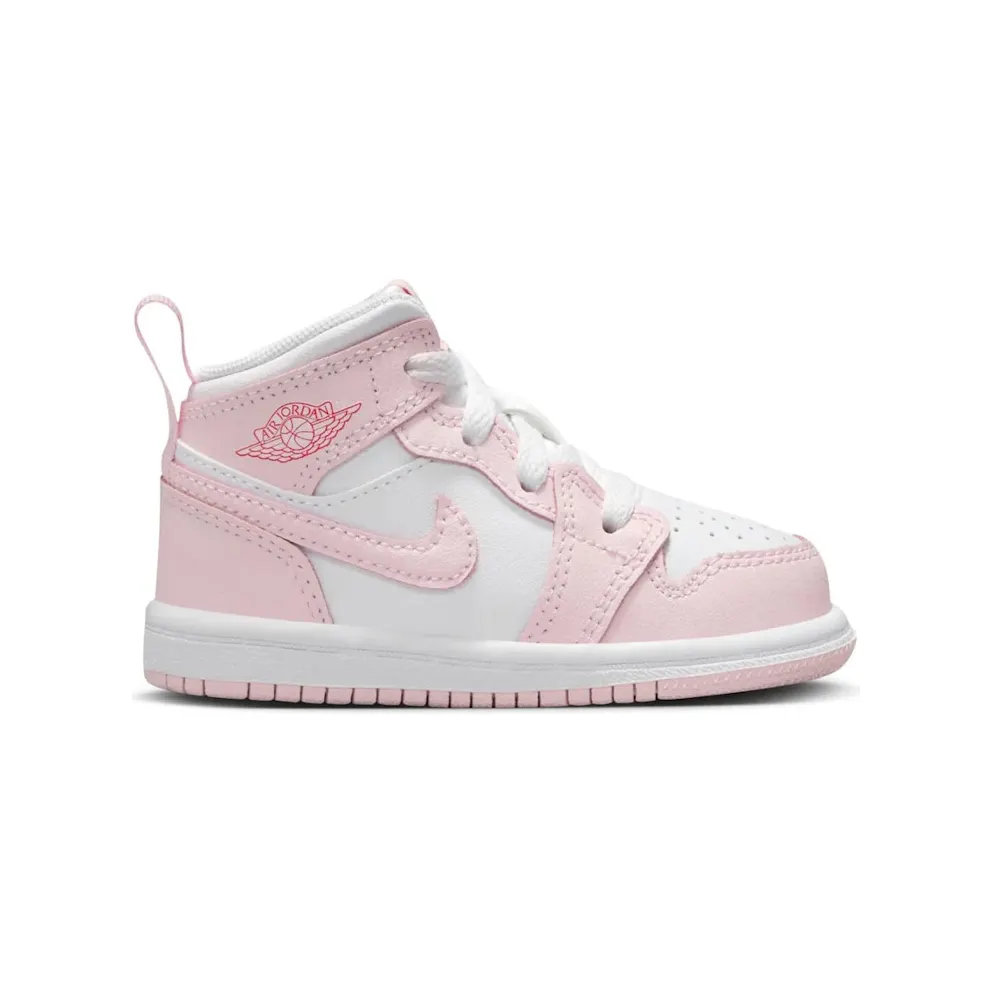 Jordan 1 Mid Pink Foam Fire Red (DQ8425-608)