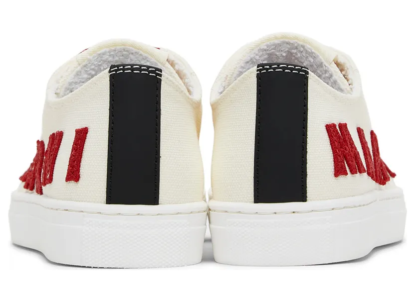 Marni Kids Off-White Logo Sneakers (70404) (2)