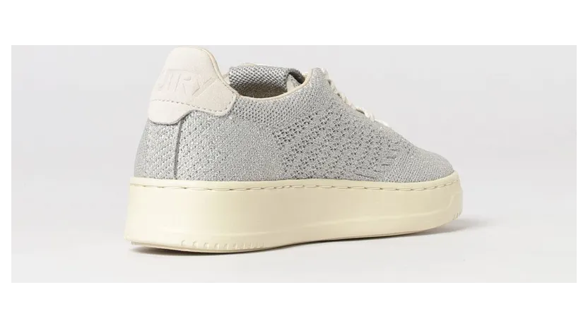 Autry Medalist Easeknit Crochet Knit Sneakers Silver (EKLWKU01) (2)