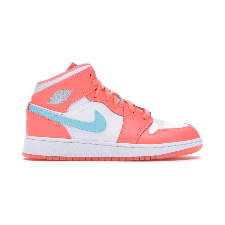 Air Jordan 1 Mid GS Crimson Pulse (555112-814)