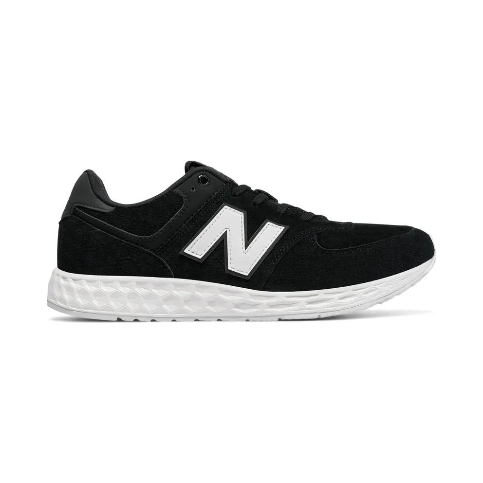 New Balance 574 Fresh Foam Suede Black White Black/White (MFL574FC)