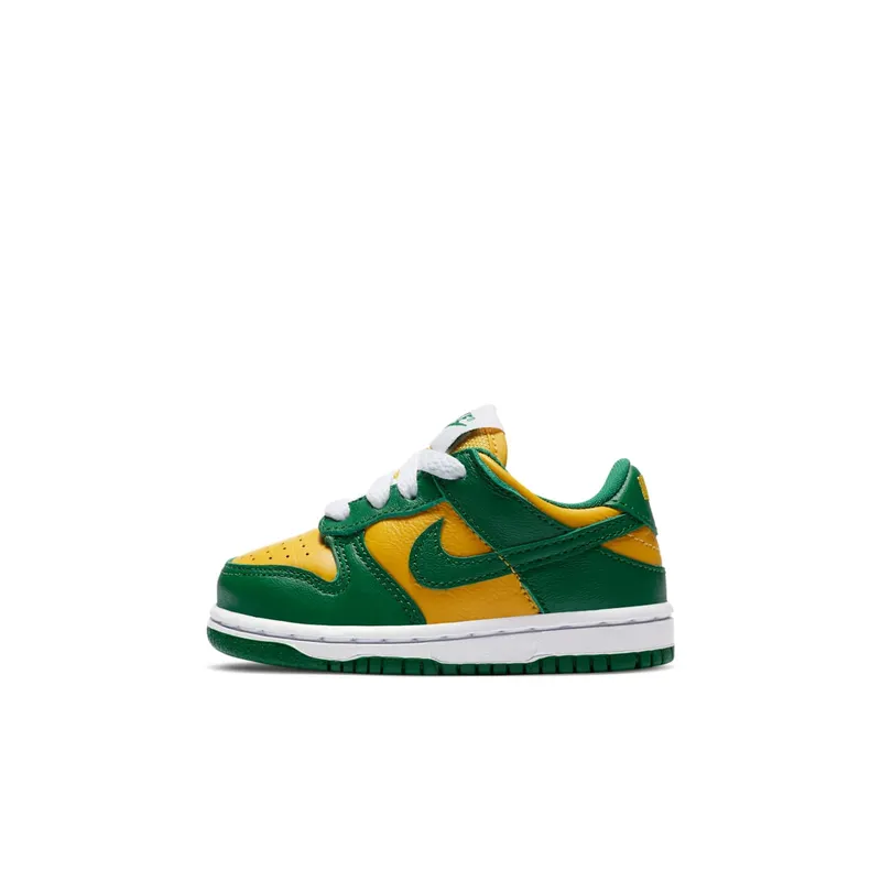 Nike Dunk Low Brazil 2020 (TD) Varsity Maize/Pine Green-White (CW7375-700)