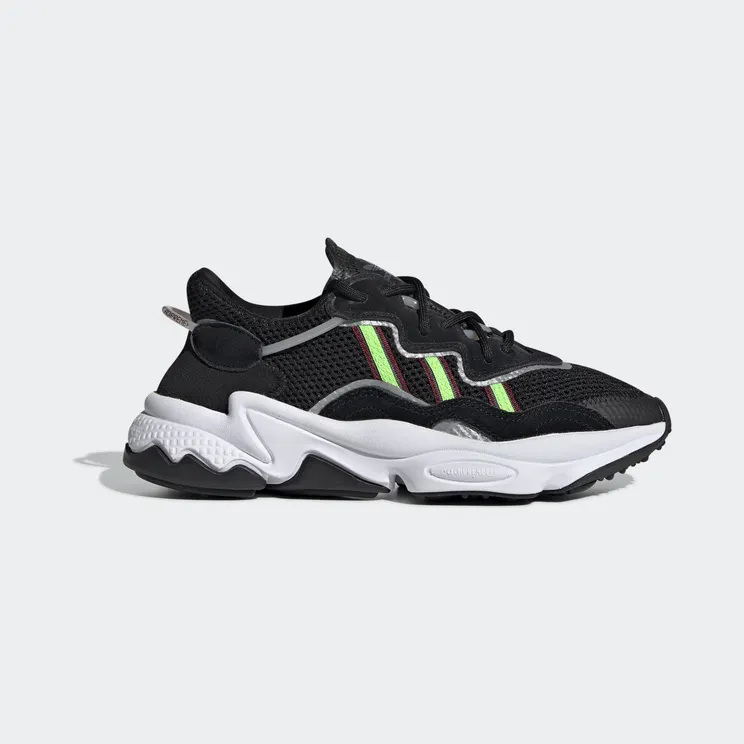 adidas Ozweego Core Black Solar Green (Youth)