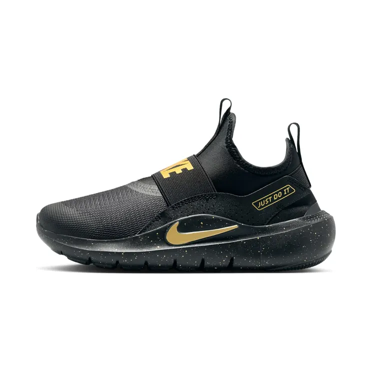 Nike Flex Runner 4 “Black / Metallic Gold” (IM6737-001)