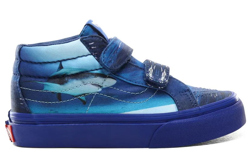 VANS Vans X Shark Week Sk8-mid Reissue V Kinderschoenen (Blauw)