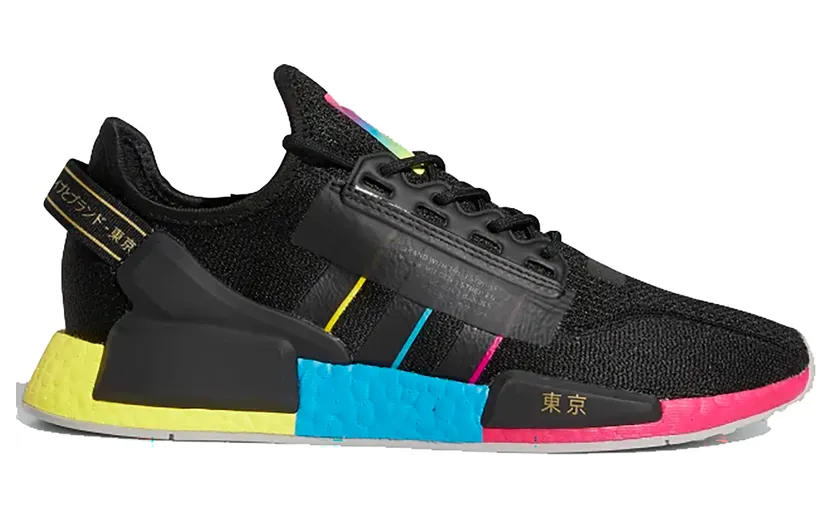 Adidas NMD_R1 V2 ‘Tokyo Nights’ Core Black/Bold Pink/Bold Aqua (FY1251)