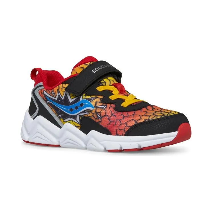 Saucony Flash A/C 3.0 PS “Black / Red / Yellow” (SK267804)