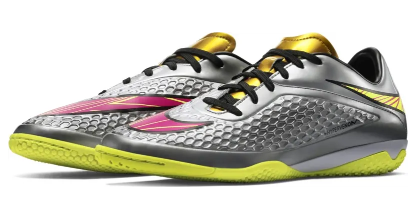 Nike Hypervenom Phelon Premium IC Chrome Gold Pink