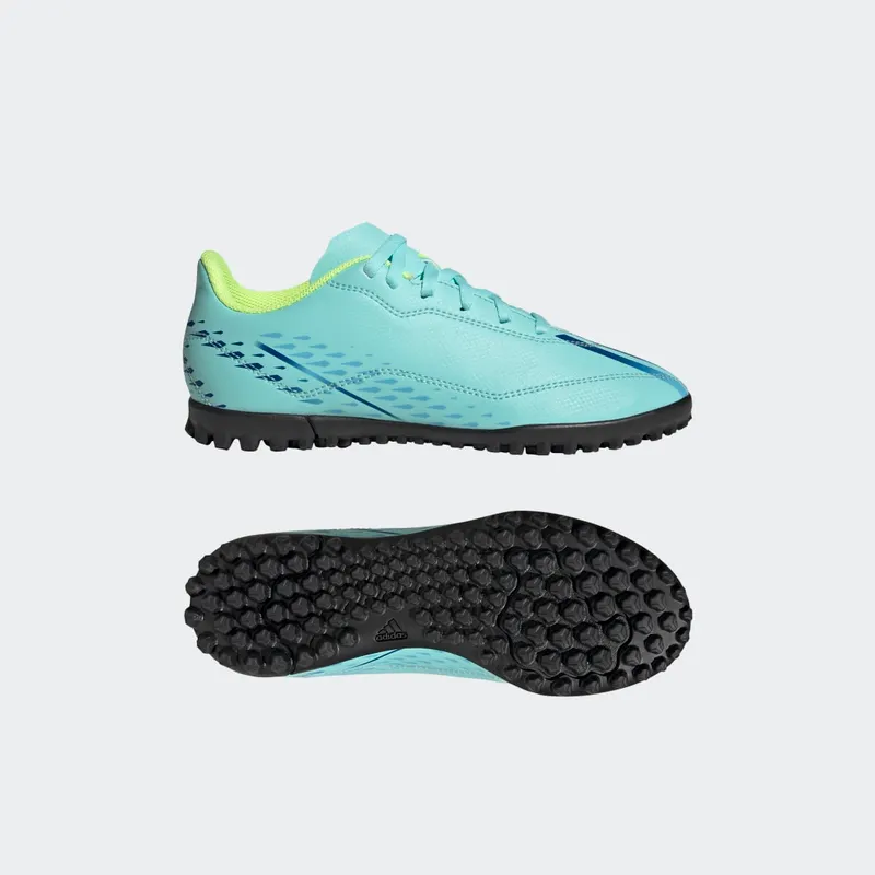 adidas X Speedportal.4 Turf Football Boots Clear Aqua / Power Blue / Solar Yellow (GW8510)