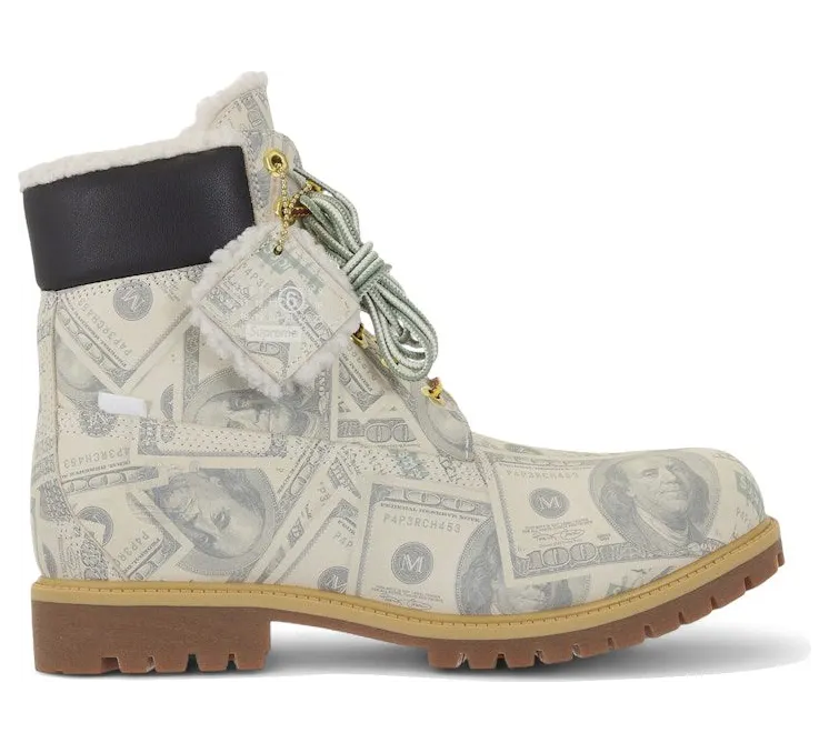 Timberland 6″ Premium Waterproof Boot Supreme x MM6 Maison Margiela $100 Bills (TB0A5NG5-ALP)