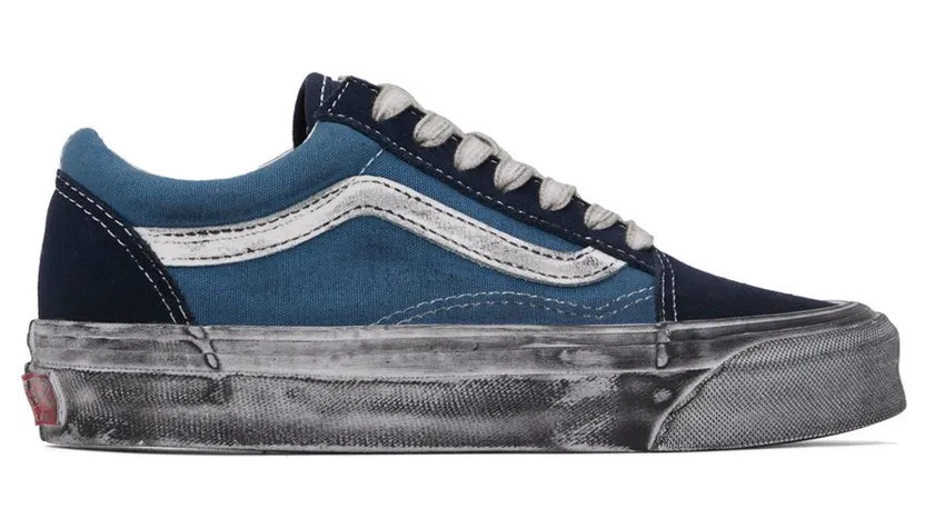 Vans OG Old Skool LX Stressed Navy / Stressed Navy (VN0A5FBENGJ1)