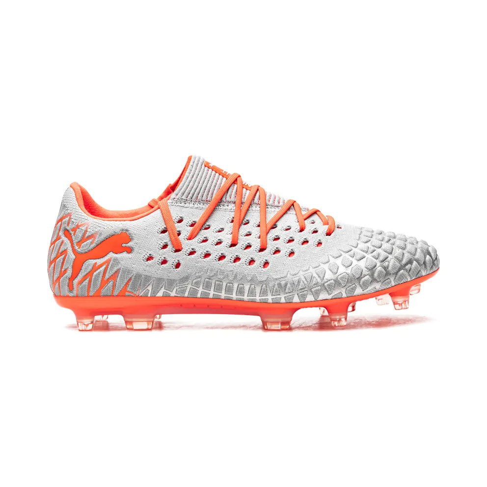 Puma Future 4.1 Netfit Low FG/AG “SILVER-RED” (105730-01)