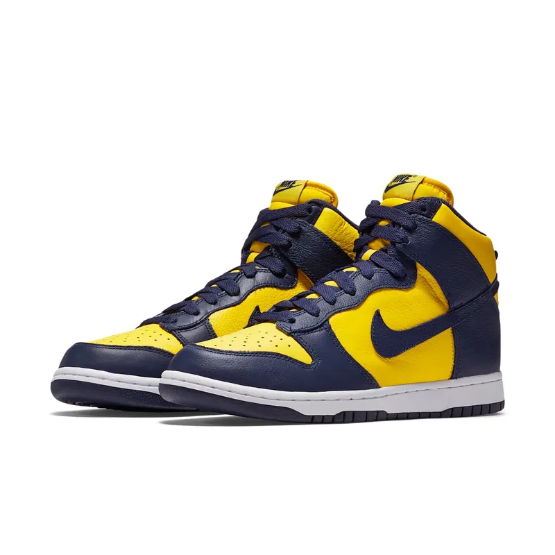 Nike Dunk High Michigan Varsity Maize/Midnight Navy (850477-700)