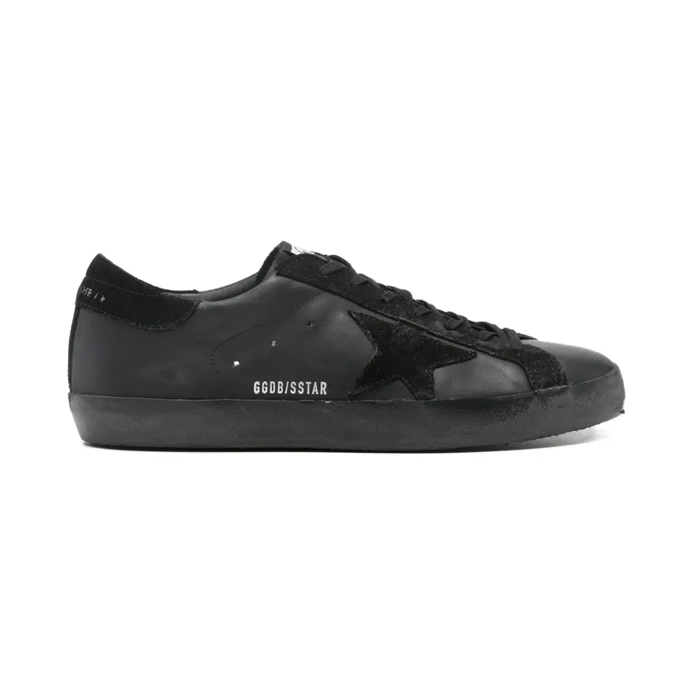 Golden Goose Black Super-Star in leather and suede GMF00101F007991/T_GOLDE-90100_600-46