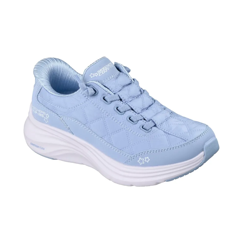 Skechers Slip-ins: Contour Foam “Cozy Fit Sneaker Light Blue” (303949LLTBL)
