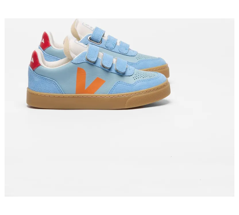 Veja V-90 O. T. Leather Sneakers Sky Blue (SX2021513)