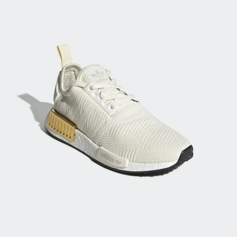 adidas NMD_R1 Off White (W) Off White/Off White/Gold Metallic (EE5174)
