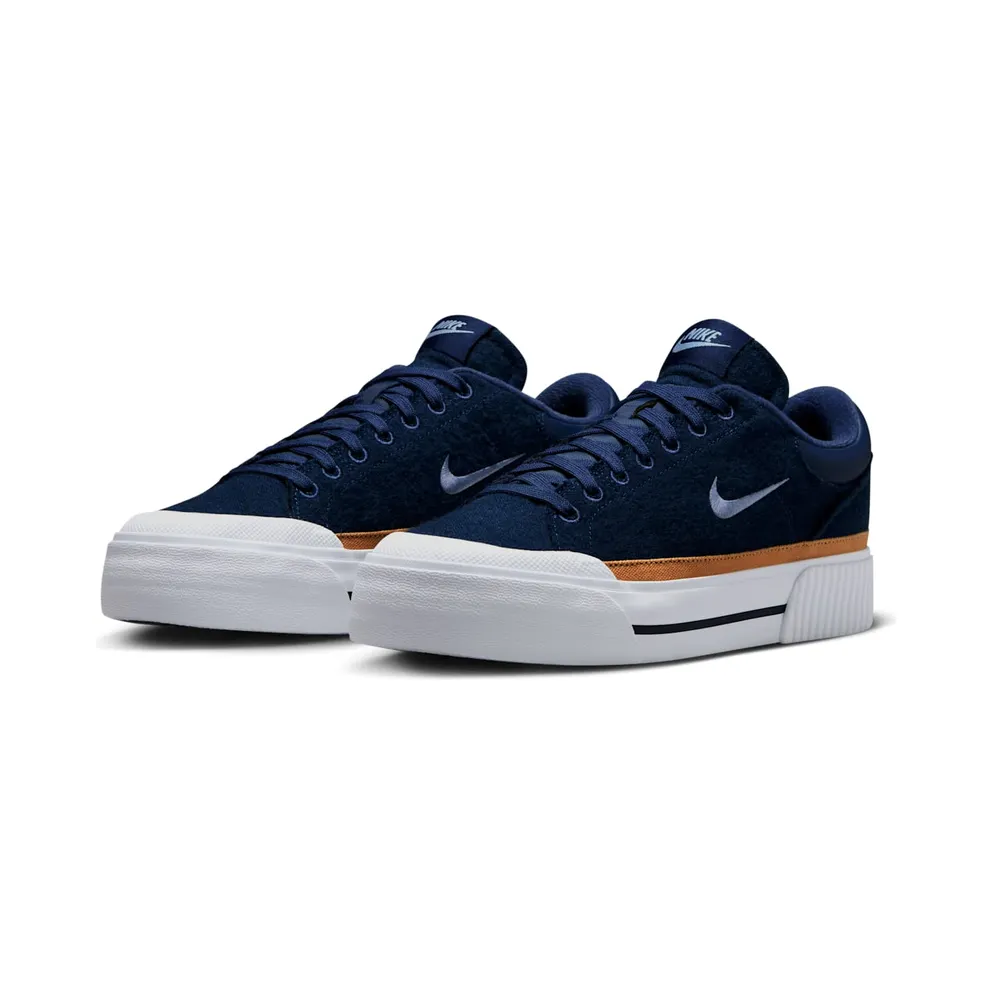 Nike Court Legacy Lift Midnight Navy Flax White (FZ2606-400)