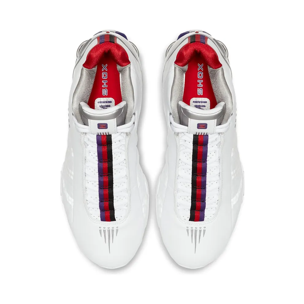 Nike Shox BB4 Toronto Raptors White/Metallic Silver-Court Purple (CD9335-100)