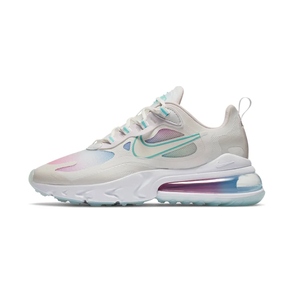 Nike Air Max 270 Reac Summit White Bleached Aqua (W) Summit White/Bleached Aqua-Light Violet-Sail (CK6929-100)